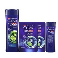 百亿补贴：CLEAR 清扬 男士去屑洗发露 清爽控油型 360g+袋装200g*2+100g