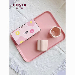 COSTA COFFEE 咖世家咖啡 COSTA杯子对杯春日花花陶瓷迷你茶水杯子玻璃杯组合一对