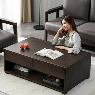 8H Master大师系列现代实木家具实木沙发茶几电视柜套装 北美黑胡桃色 电视柜