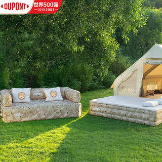 杜邦（DUPONT）杜邦云床充气床垫户外露营便携家用打地铺睡垫单人双人气垫沙发 迷彩双人款【不含充气泵】