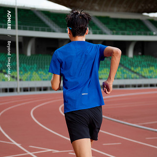 奥尼捷风洞速干透气夏季马拉松运动上衣越野跑步训练T恤 