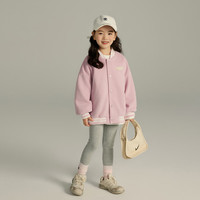 布丁哈鲁女童2024春季儿童粉色棒球服宝宝洋气外套