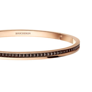 BOUCHERON 宝诗龙 QUATRE CLASSIQUE EDITION 系列 JBT00980 同心圆18K玫瑰金手镯