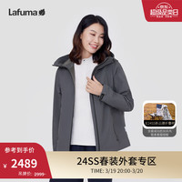 LAFUMA乐飞叶夹克女 户外2024春季Gore-tex防风2.5L防泼水风衣LFJA4AG11 深灰色DE 170/88A（40）