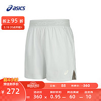 亚瑟士ASICS运动短裤男子舒适透气百搭运动裤 2011D075-001 灰色 2XL