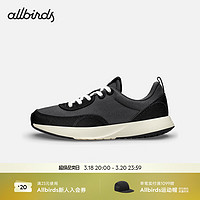 Allbirds 新Courier（）春复古阿甘跑鞋透气厚底运动休闲鞋拼接 灰黑拼色 36 女码