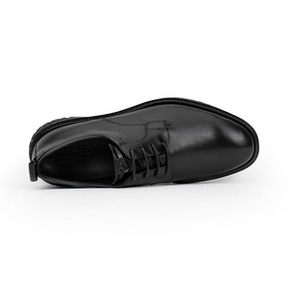 ECCO爱步商务皮鞋男士舒适正装通勤皮鞋德比鞋 适动混合836834 01001-黑色 39
