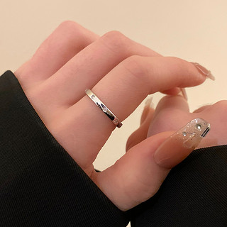 【鱼尾●浪花】珍珠素圈戒指食指女轻奢高级感开口小众设计指环