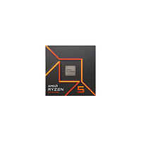 AMD 锐龙R5 7600X盒装CPU台式机电脑处理器AM5支持D5内存