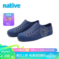 native24年亲子洞洞鞋Jefferson幸运数字印花男女同款休闲凉鞋 藏青幸运数字藏青 31