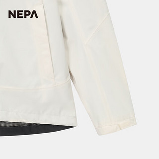 NEPA耐葩2024春夏户外女士冲锋衣防水夹克可拆卸连帽外套7K20509 雾粉红色H07 170/92A（100）