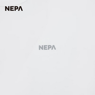NEPA耐葩2024春夏男女同款运动户外休闲弹力圆领短袖T恤7KG5360 黑色C01+米白A01 170/88A（095）