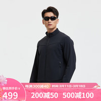 SANFO PLUS户外 御风CORDURA加绒立领软壳夹克 BJM-23269N 黑色 M