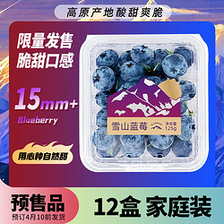 Mr.Seafood 京鲜生 19号0点：京鲜生 云南蓝莓 12盒 约125g/盒 15mm+