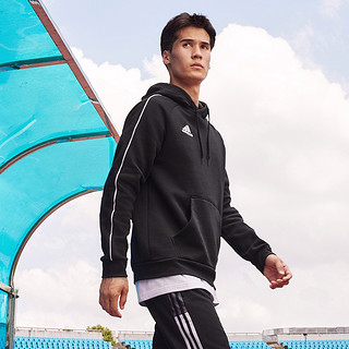 adidas 阿迪达斯 男装加绒足球运动保暖长袖套头卫衣CE9068