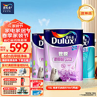 Dulux 多乐士 致悦抗甲醛净味五合一乳胶漆A744 15L套装可调色（调色后不退换）