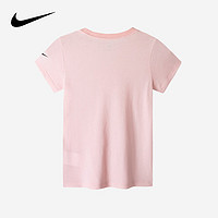 88VIP：NIKE 耐克 童装女童小童纯棉短袖T恤夏季新款儿童针织休闲运动可爱