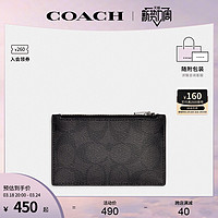 COACH 蔻驰 官方 ZIP男士时尚印花钱包卡包C4281