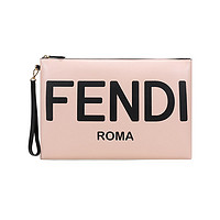 FENDI 芬迪 女士牛皮革大号扁平手拿包  正品女包新款