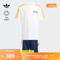 adidas亲子款运动短袖套装男小童新款阿迪达斯官方三叶草IN2108 深靛蓝 1