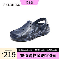 斯凯奇（Skechers）舒适休闲男子沙滩鞋243247 海军蓝色/NVY 44