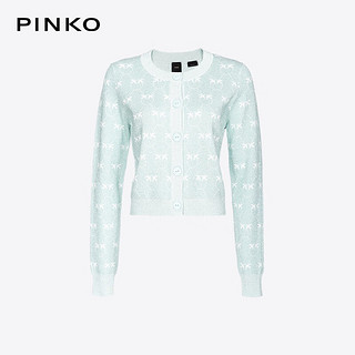 PINKO女装金银线提花短款针织开衫通勤风简约时尚款 S2Z XS