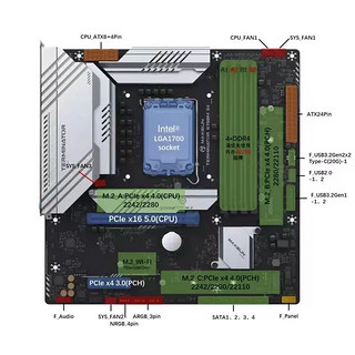 英特尔i5 12600KF盒装搭铭瑄终结者B760M D4电脑主板主板CPU套装