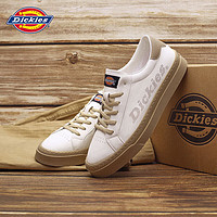 Dickies 帝客 休闲鞋男厚底低帮潮流百搭小白鞋简约板鞋 白色 43