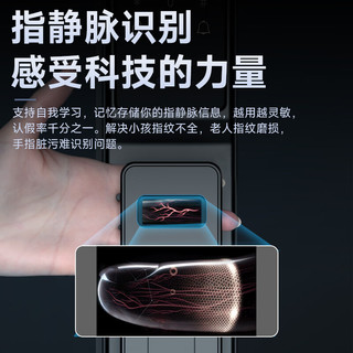 德力西 D6PZV 指静脉人脸识别 三摄版 智能门锁