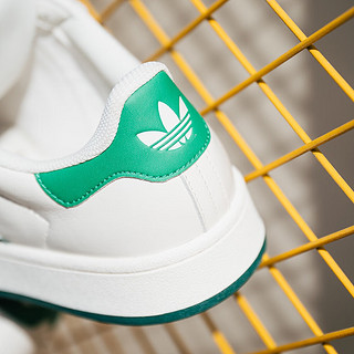 adidas「面包鞋」CAMPUS 00s经典运动滑板鞋男女阿迪达斯三叶草 奶油白/绿 43(265mm)