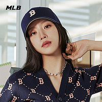 MLB 官方 男女情侣硬顶经典小LOGO刺绣棒球帽运动休闲24春季CPB09