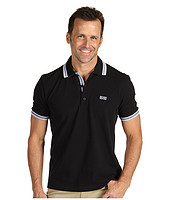 HUGO BOSS 男式Paddy Polo 衫,黑色,Small