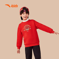 anta安踏儿童运动卫衣男童套头衫2024春季大童长袖潮流宽松上衣