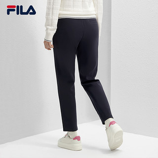 FILA 斐乐 官方女士针织长裤2024春季新款时尚简约休闲商务运动裤