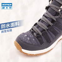 DECATHLON 迪卡侬 旗舰店官网棉鞋女户外防水防滑短筒冬季雪地靴女士ODS