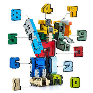 xinlexin 2022新乐新字母变形玩具数字合体机器人儿童男孩26个百变战队便宜