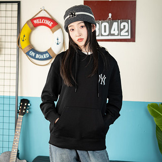 美职棒（MLB） mlb女装 潮流卫衣 龙年新年款 连帽套头衫男女同款 50BKS/纽约洋基/黑色 XL