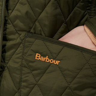 Barbour Annandale女士四季经典保暖菱格修身绗缝夹克 橄榄色 14