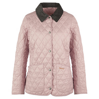 Barbour Annandale女士四季经典保暖菱格修身绗缝夹克 粉色 10