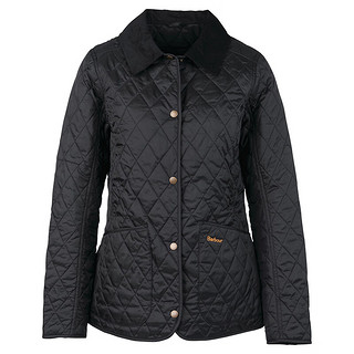 Barbour Annandale女士四季经典保暖菱格修身绗缝夹克 黑色 14