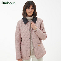 Barbour Annandale女士四季经典保暖菱格修身绗缝夹克 粉色 12