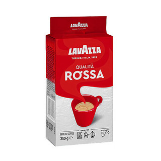 拉瓦萨（LAVAZZA）意大利Rossa罗萨红咖啡粉250g/袋意式美式醇香拼配中度烘焙