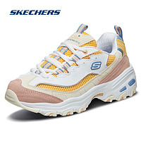 SKECHERS 斯凯奇 女鞋官方旗舰熊猫鞋新款厚底老爹鞋增高休闲鞋户外运动鞋子