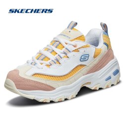 skechers斯凯奇女鞋官方旗舰熊猫鞋新款厚底老爹鞋增高休闲鞋户外运动