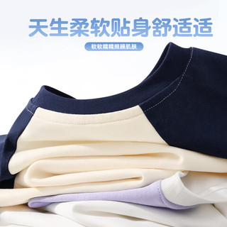 马克华菲儿童短袖t恤女童2024新款夏季纯棉半袖女大童撞色插肩袖夏装上衣t m