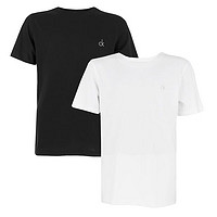 卡尔文·克莱恩 Calvin Klein CK青少年儿童短袖T恤2件装 B70B793300 908白色+黑色 10-12岁