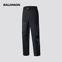 salomon 萨洛蒙 男款 户外运动防泼水透气徒步通勤长裤 OUTERPATH UTILITY PANTS 深黑色 C22122 S