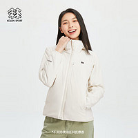 KOLON SPORT/可隆棉服 女子户外PRIMALOFT保暖徒步露营运动夹克外套 LKPJ3WTK22-IV 象牙白 170/L