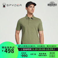 SPYDERSPYDER男子URBAN LIFE日常休闲运动商务POLO衫24MR447M 橄榄绿 L