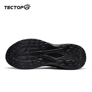 探拓（TECTOP）跑步鞋男款轻便透气跑鞋网面运动男鞋徒步鞋 男款经典黑/金 41